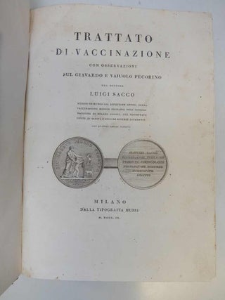 Trattato di Vaccinazione con osservasioni sul giavardo e vajuolo pecorino... With frontis.