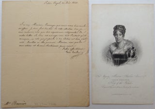 Item #94441 Autographed Letter Signed in French. MARIE-AMELIE DE BOURBON, 1782 - 1866